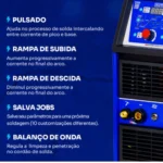 Máquina de Solda Inversora TIG ALUTIG280 - Imagem 9