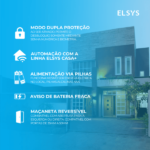 Fechadura Eletrônica Digital Elsys com Biometria, Chave e Senha e Wi-Fi ESF-DE4000B Embutir para Porta de Giro - Imagem 6