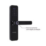 Fechadura Eletrônica Digital Elsys com Biometria, Chave e Senha e Wi-Fi ESF-DE4000B Embutir para Porta de Giro - Imagem 2