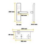 Fechadura Digital Imab D200 Prata - Imagem 6
