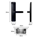 Fechadura Digital Imab D200 Preto - Imagem 6