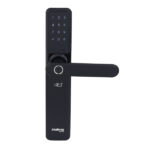 Fechadura Eletrônica Digital Intelbras com Biometria, Cartão, Senha e Wi-Fi IFR 7000 Embutir para Porta de Giro
