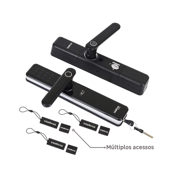 Fechadura Eletrônica Digital Intelbras com Biometria, Cartão, Senha e Wi-Fi IFR 7000 Embutir para Porta de Giro - Imagem 10