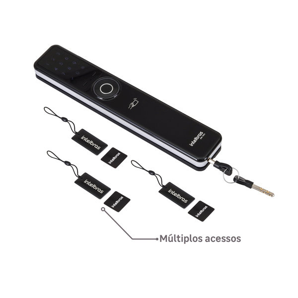 Fechadura Eletrônica Digital Intelbras com Biometria, Cartão, Senha e Wi-Fi IFR 7001 Embutir para Porta Pivotante - Imagem 10