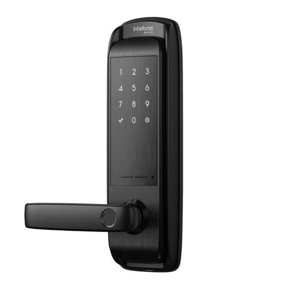 Fechadura Digital Intelbras Senha e Biometria MFV3000 Preto Embutir - Imagem 4