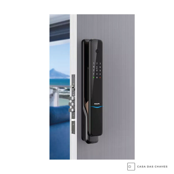 Fechadura Digital Philips 9300 Push-pull – Wifi, Biometria E Cartão Rfid - Imagem 8