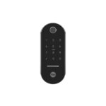 Fechadura Digital Yale com Biometria Cartão Senha Chave Wi-Fi com Hub Lia Resistente à Água Preta Cromada Embutir - Imagem 2