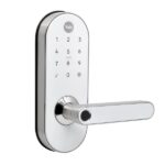 Combo Fechadura Digital Yale Senha YMC 420W Resistente à Água Branca de Embutir - Imagem 3