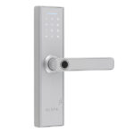 Fechadura Eletrônica Digital Elsys com Biometria e Senha ESF-DE2000B Prata Embutir para Porta de Giro