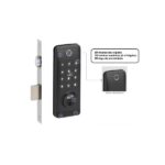 Fechadura Eletrônica Digital Rolete Imab Senha Cartão Biometria Preta D100 C/ Aplicativo Bluethoot - Imagem 2