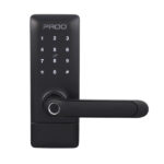 Fechadura Eletrônica Digital Pado de Biometria Cartão Senha Chave Wi-Fi FDE-300W Resistente à Água Preta de Embutir