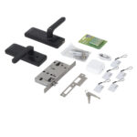 Fechadura Eletrônica Digital Pado de Biometria Cartão Senha Chave Wi-Fi FDE-300W Resistente à Água Preta de Embutir - Imagem 11