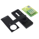 Fechadura Eletrônica Digital Pado de Biometria Cartão Senha Chave Wi-Fi FDE-300W Resistente à Água Preta de Embutir - Imagem 7