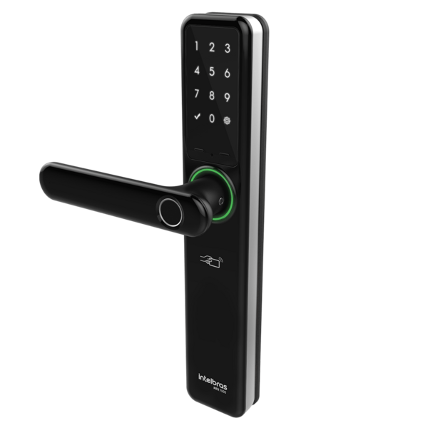 Fechadura Smart Intelbras Com Maçaneta Preta Mfr 7000 - Imagem 4