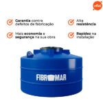 Tanque 2.500 Litros Azul Polietileno Fibromar - Imagem 2