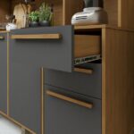 Armário De Cozinha 11 Portas 2 Gavetas Agata Cinamomo/grafite - Imagem 6