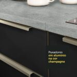 Balcão Gabinete De Pia Madesa Lux 120 Cm 2 Portas 3 Gavetas - Branco/preto - Imagem 7