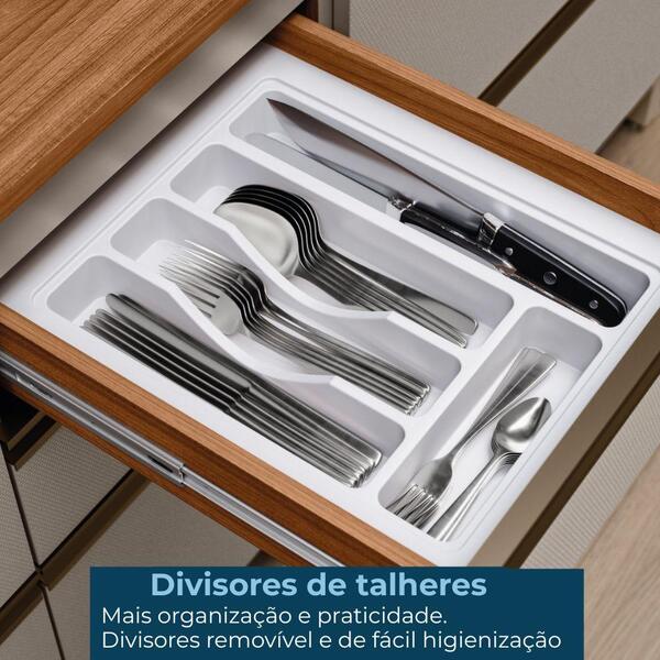 Balcao Pia 120 Cm E Balcao 80 Cm Com Tampo Proenca Demartez - Imagem 5