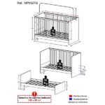 Berço 3 Em 1 Para Colchão 60 X 130 Cm Multimóveis Mp0527g - Imagem 2