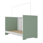 Berço 3 Em 1 Tic Tac Espresso Móveis Verde - Imagem 5