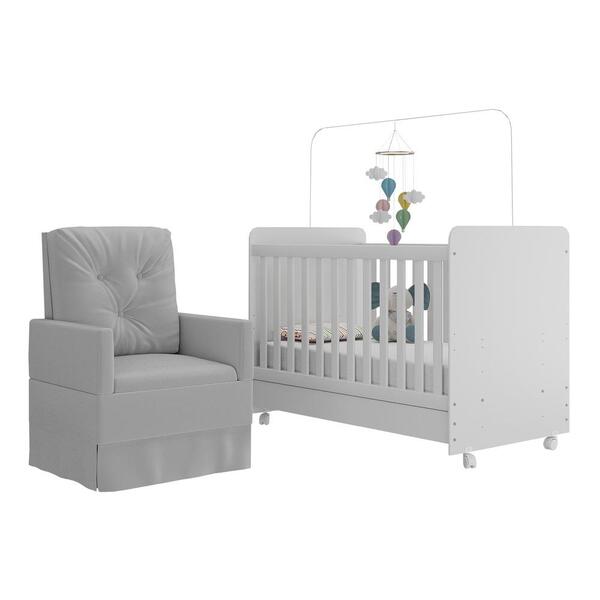 Berço Americano 3x1 Com Poltrona De Amamentação Pimpolho Multimóveis Mp4065 - Imagem 5