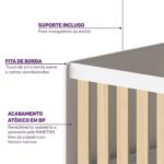 Berço Cama Multifuncional Auri Com 2 Gavetas E Cama Auxiliar Casatema Madeiraoriginals Carvalho mel/branco - Imagem 10