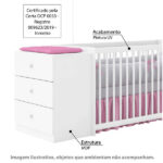 Berço Cômoda Gutti Branco Atóxico Móveis Estrela - Imagem 5