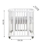 Berço Evolutivo Em Madeira Maciça Sleep Branco - Imagem 2