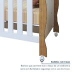 Berço Mini Cama 3 Em 1 Soninho 100% Mdf Amadeirado - Imagem 4
