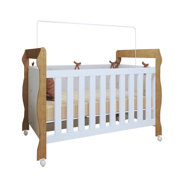 Berço Mini Cama 3 Em 1 Soninho 100% Mdf Amadeirado - Imagem 8