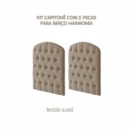Berço Mini Cama Com Capitonê Alegria Espresso Móveis Nature - Imagem 2