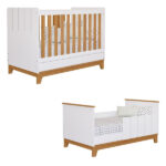 Berço Mini Cama Com Colchão 100 Mdf Liza Permobili Gazin - Imagem 2