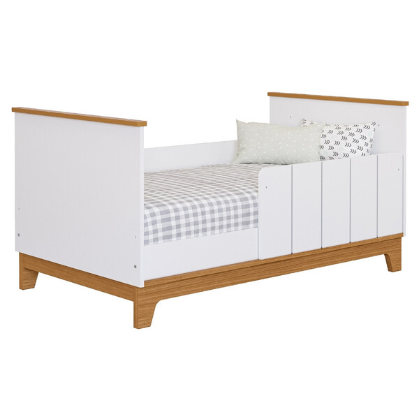 Berço Mini Cama Com Colchão 100 Mdf Liza Permobili Gazin - Imagem 4