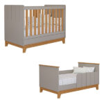 Berço Mini Cama Com Colchão 100 Mdf Liza Permobili Gazin - Imagem 4