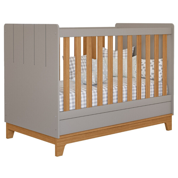 Berço Mini Cama Com Colchão 100 Mdf Liza Permobili Gazin - Imagem 5