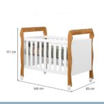 Berço Mini Cama Soninho 3 Em 1 Tigus Baby Amadeirado - Imagem 9