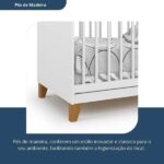 Berço Simples 80,5x66x132,4 Cm Magia Branco - Imagem 3