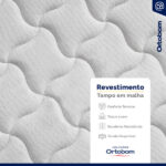 Cama Box + Colchão Ortobom De Espuma D33 Airtech 100 + Auxiliar De Espuma Unique Solteiro 88 cm - Imagem 2