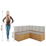 Canto Alemão Com Baú Liebe Veludo Viero - Imagem 2