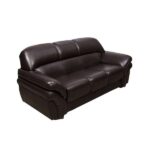 Conjunto De Sofás 2 E 3 Lugares Lisboa Marrom - Imagem 2