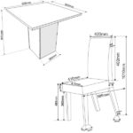 Conjunto Sala De Jantar Canto Alemão Com Baú Liebe Com Mesa Lord E 2 Cadeiras Bele Veludo Viero - Imagem 4