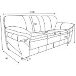 Conjunto Sofá De Couro Bradley 3 E 2 Lugares Conhaque - Imagem 3