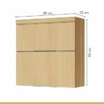 Cozinha 5 Peças 7 Portas 6 Gavetas Marquesa 100% Mdf Branco/nature - Imagem 2