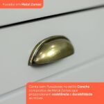 Cozinha Compacta 4 Peças Com Balcão Para Pia E Aéreo Para Geladeira Americana Cinza/nature - Imagem 7