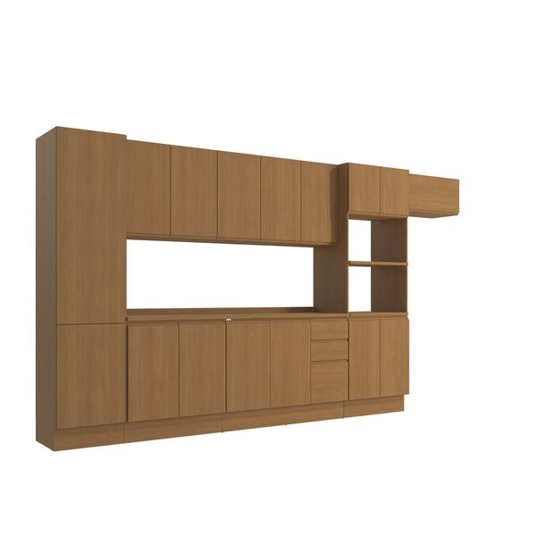 Cozinha Completa 7 Peças Com Tampo Torre Quente E Paneleiro Ciela Canela - Imagem 4