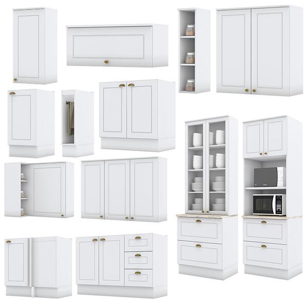 Cozinha Completa De Canto Americana 14 Peças Com Torre Quente - Móveis Henn - Imagem 6