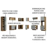 Cozinha Completa De Canto Madesa Lux 526001 Com Armário E Balcão - Rustic/cinza - Imagem 8