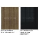 Cozinha Completa Madesa Lux Com Armário E Balcão 5 Portas 2 Gavetas - Rustic/preto - Imagem 2