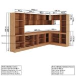 Cozinha Modulada 10 Peças Armários Balcões Torre Quente E Paneleiro Aroeira Cabecasa Madeiraoriginals Cinza 0 (0) - Imagem 9