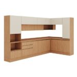 Cozinha Modulada 10 Peças Armários Balcões Torre Quente E Paneleiro Aroeira Cabecasa Madeiraoriginals Cinza 0 (0) - Imagem 10